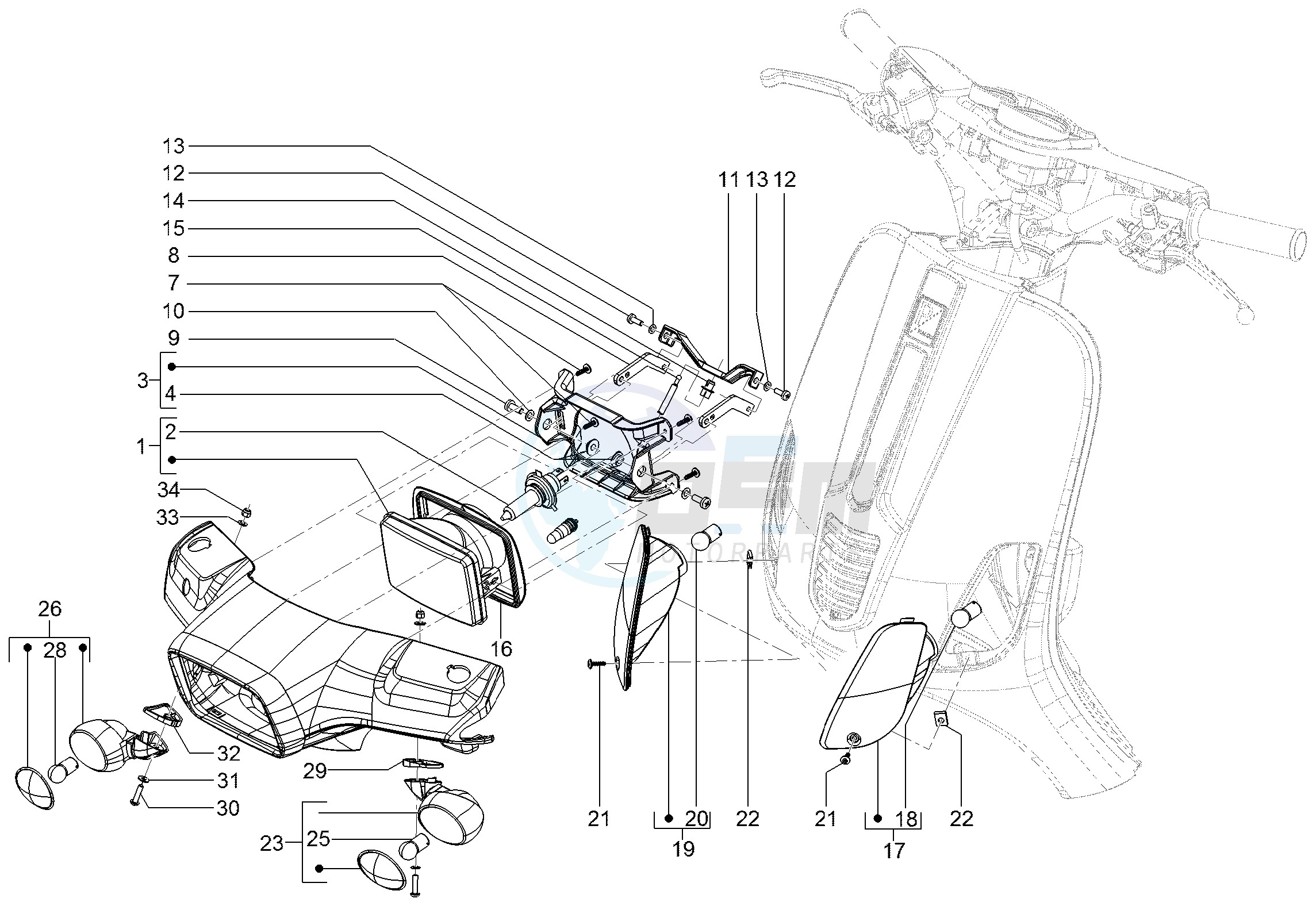 Head lights - Turn signal lamps image