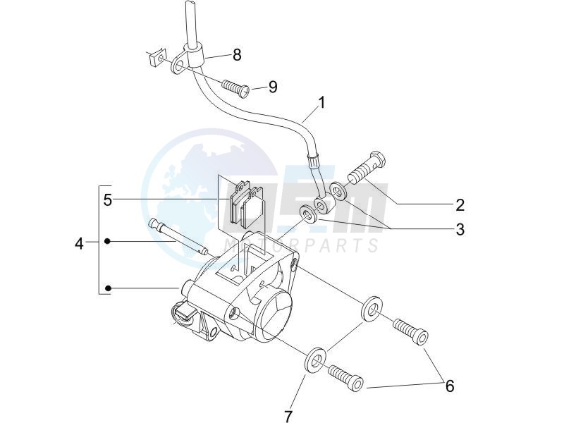 Brakes pipes - Calipers image