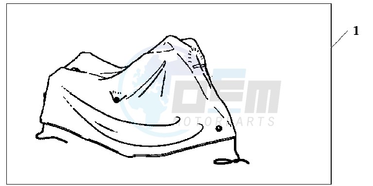 OUTDOOR CYCLE COVER GL1800 blueprint