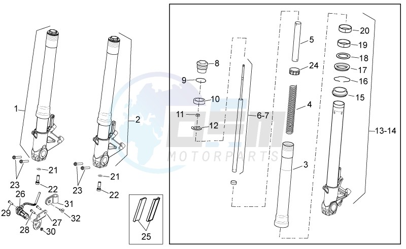 Front Fork blueprint