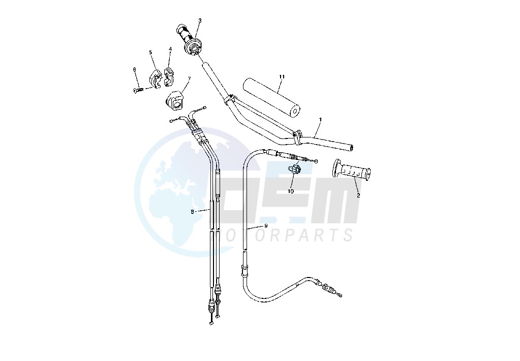 STEERING HANDLE - CABLE blueprint