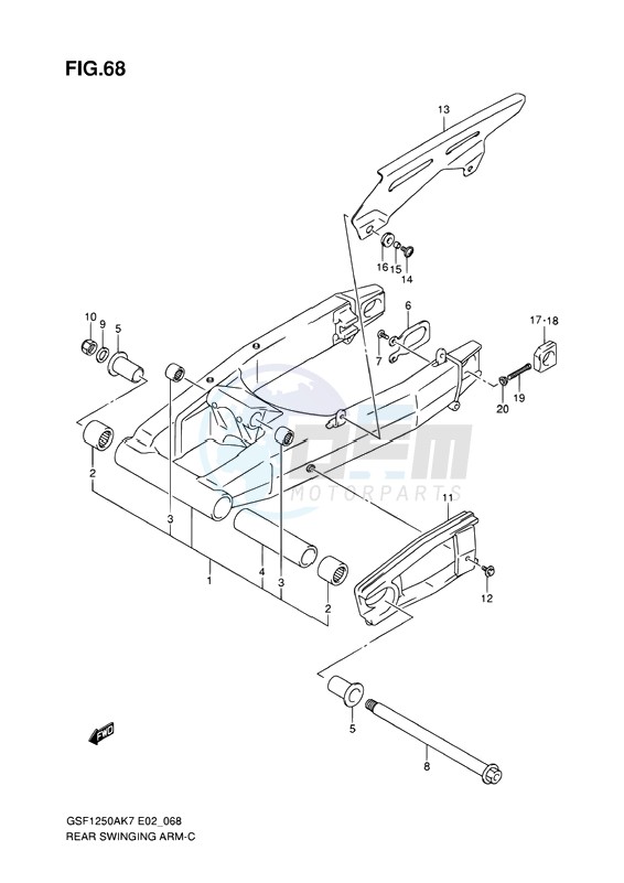 REAR SWINGING ARM image