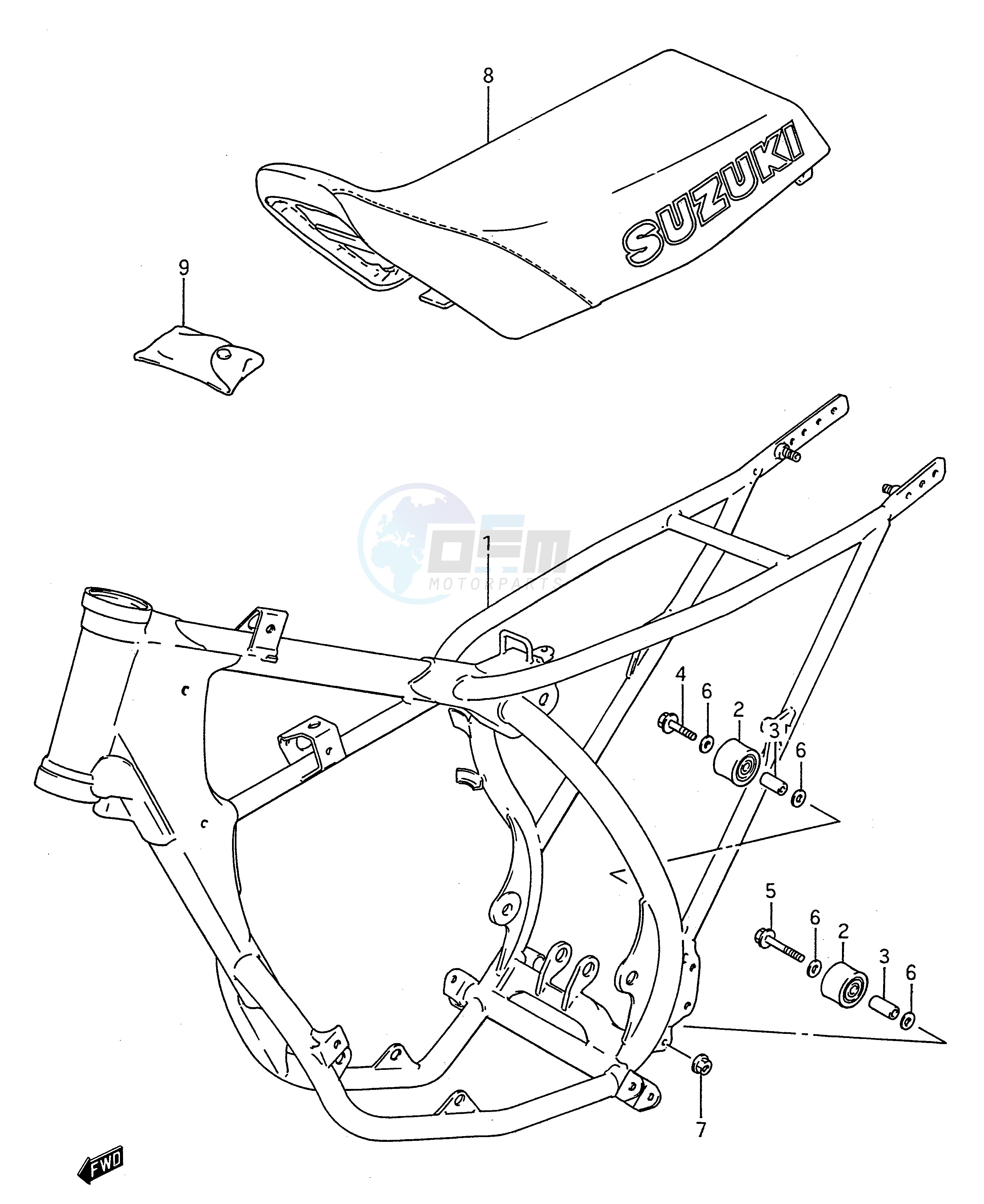 FRAME - SEAT (MODEL G) blueprint
