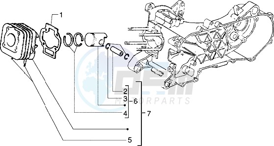 Cylinder-piston-wrist pin assy (Vehicle with rear drum brake) blueprint