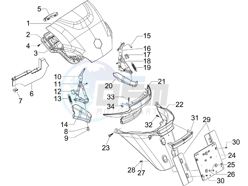 Rear cover - Splash guard image