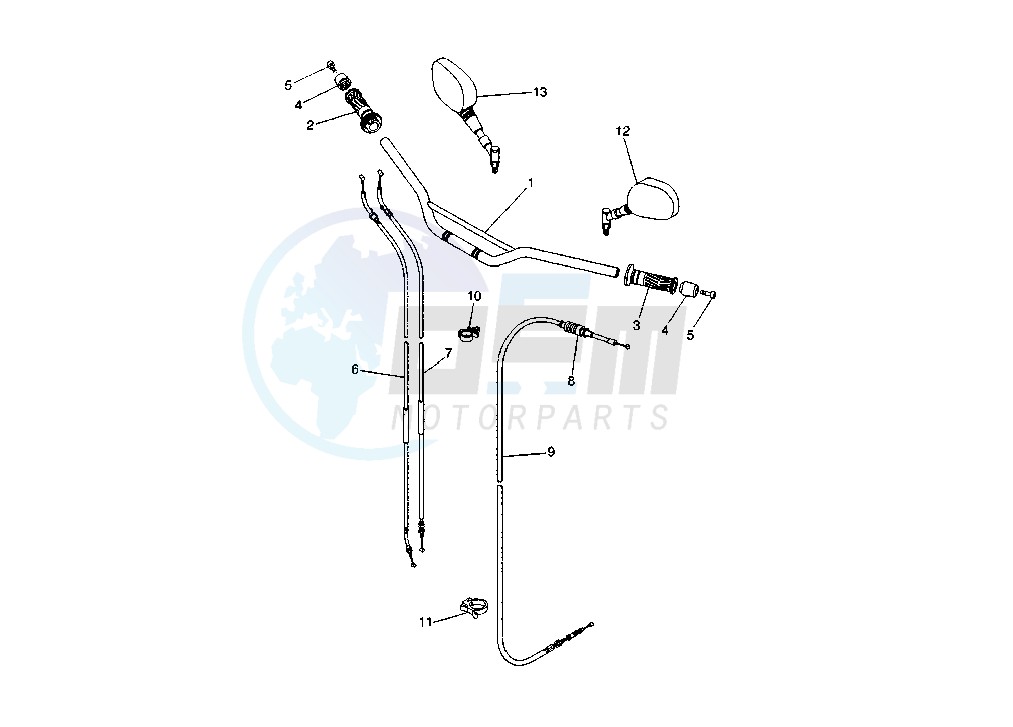 STEERING HANDLE- CABLE image