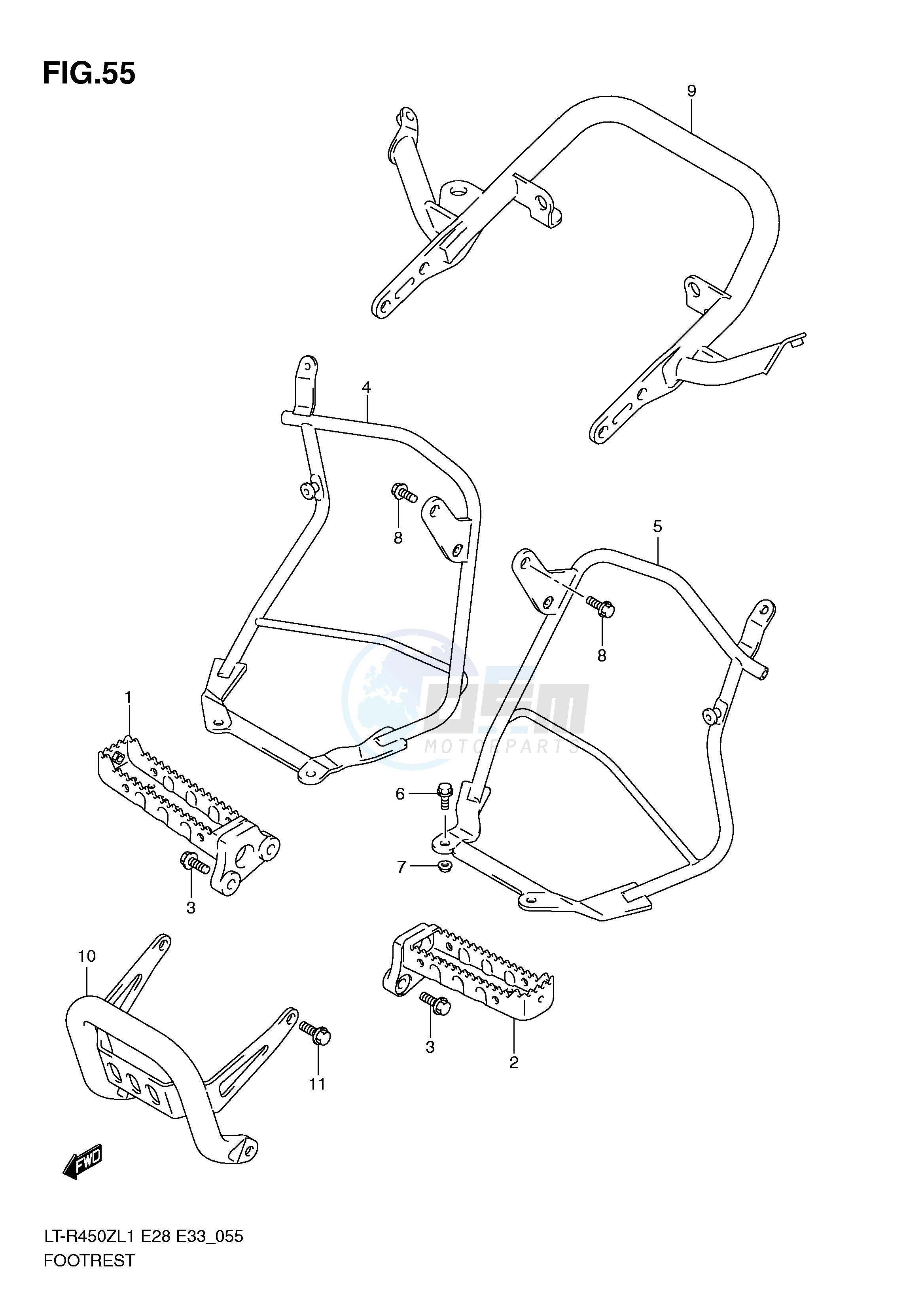 FOOTREST (LT-R450L1 E28) image