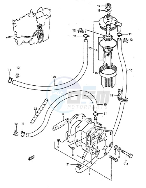 OEM Fuel Pump (1988 to 1994) - Suzuki [Outboard 2 stroke] Outboard 