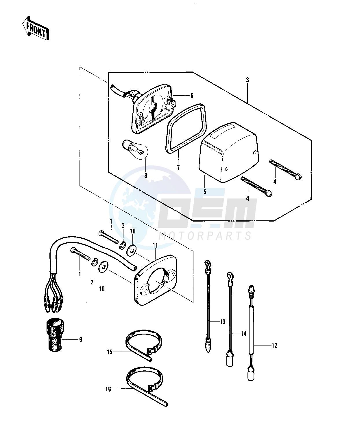 TAILLIGHT_CHASSIS ELECTRICAL EQUIPMENT blueprint