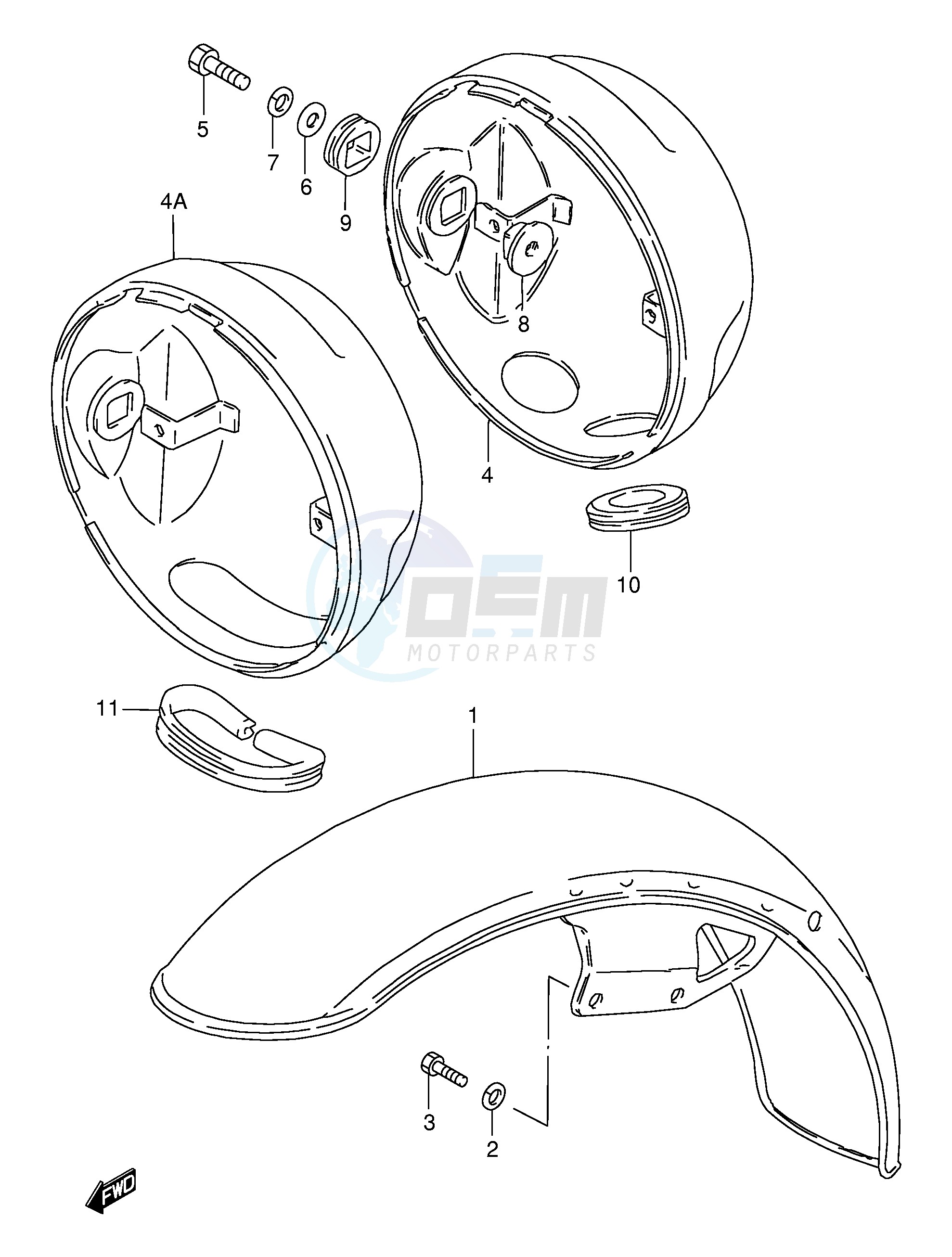 FRONT FENDER - HEADLAMP HOUSING image