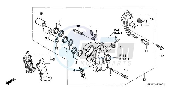 L. FRONT BRAKE CALIPER image