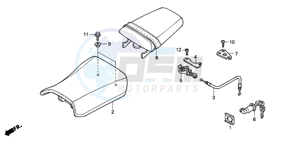 SEAT (CBR600F42-3/FS/FR) blueprint