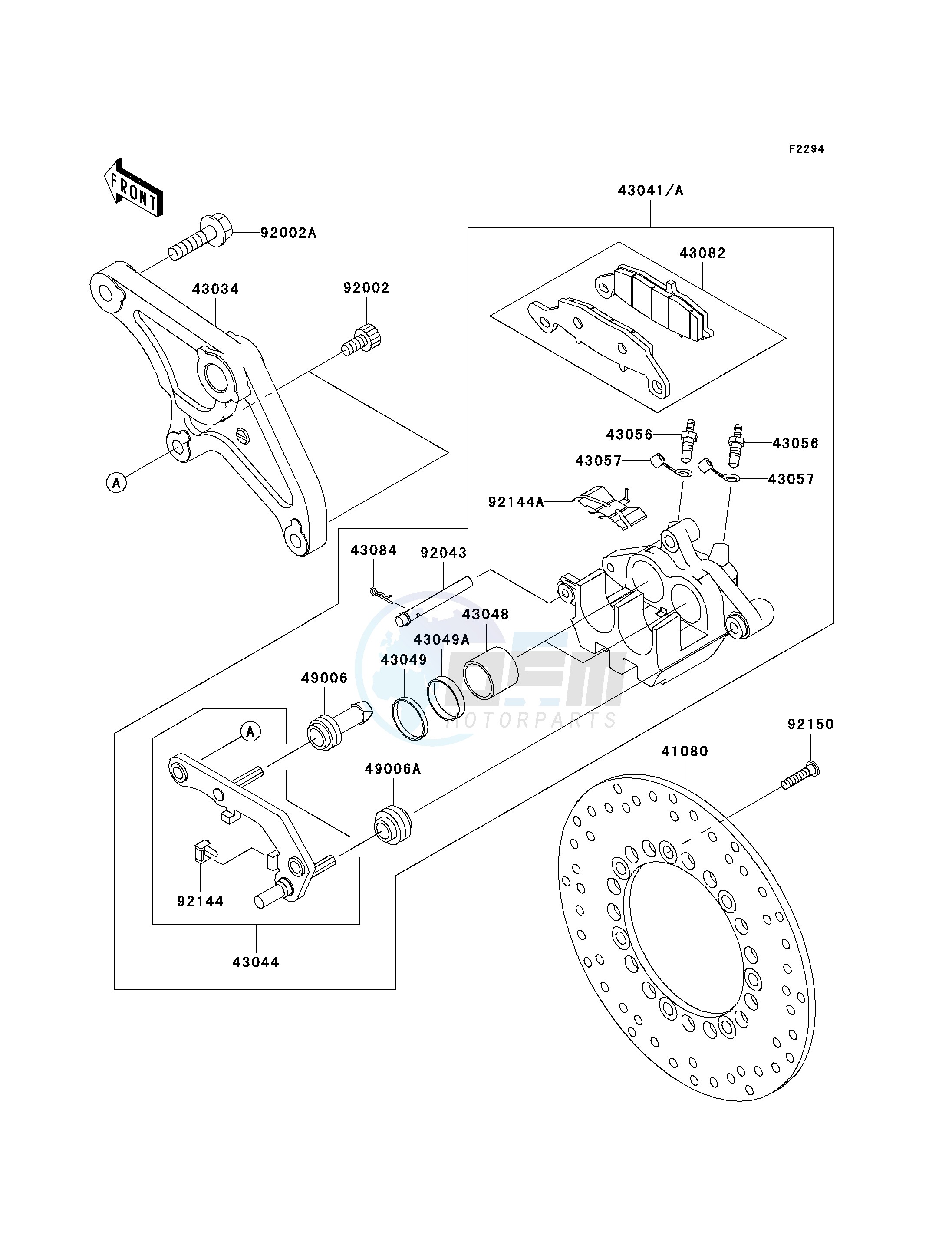 REAR BRAKE-- R1 - R3- - image