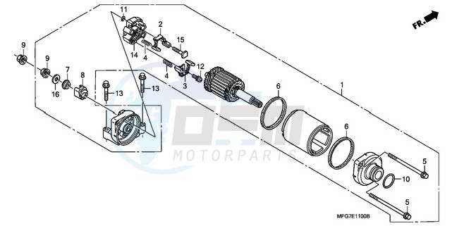 STARTING MOTOR image