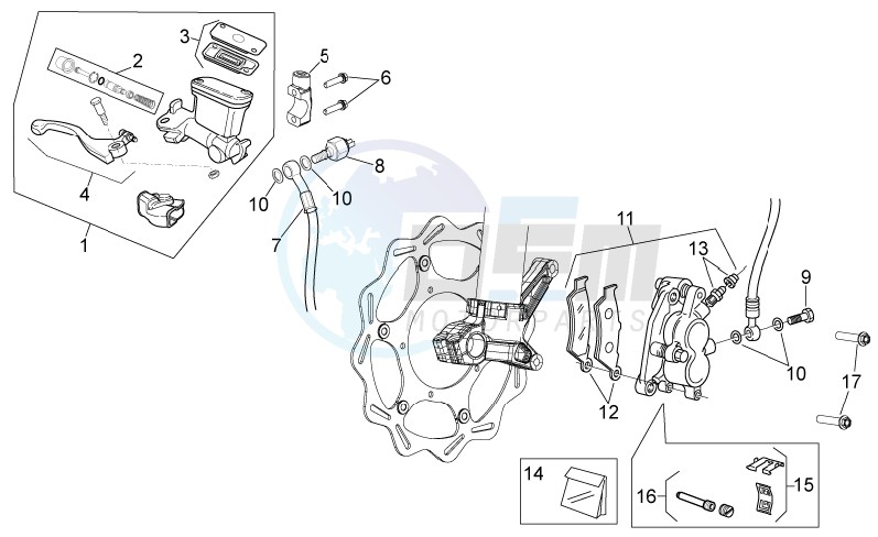 Front brake system I image