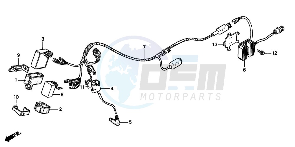 WIRE HARNESS (TRX300EX'01-'06) blueprint