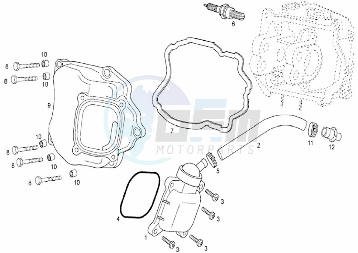 Cylinder head cover (Positions) image