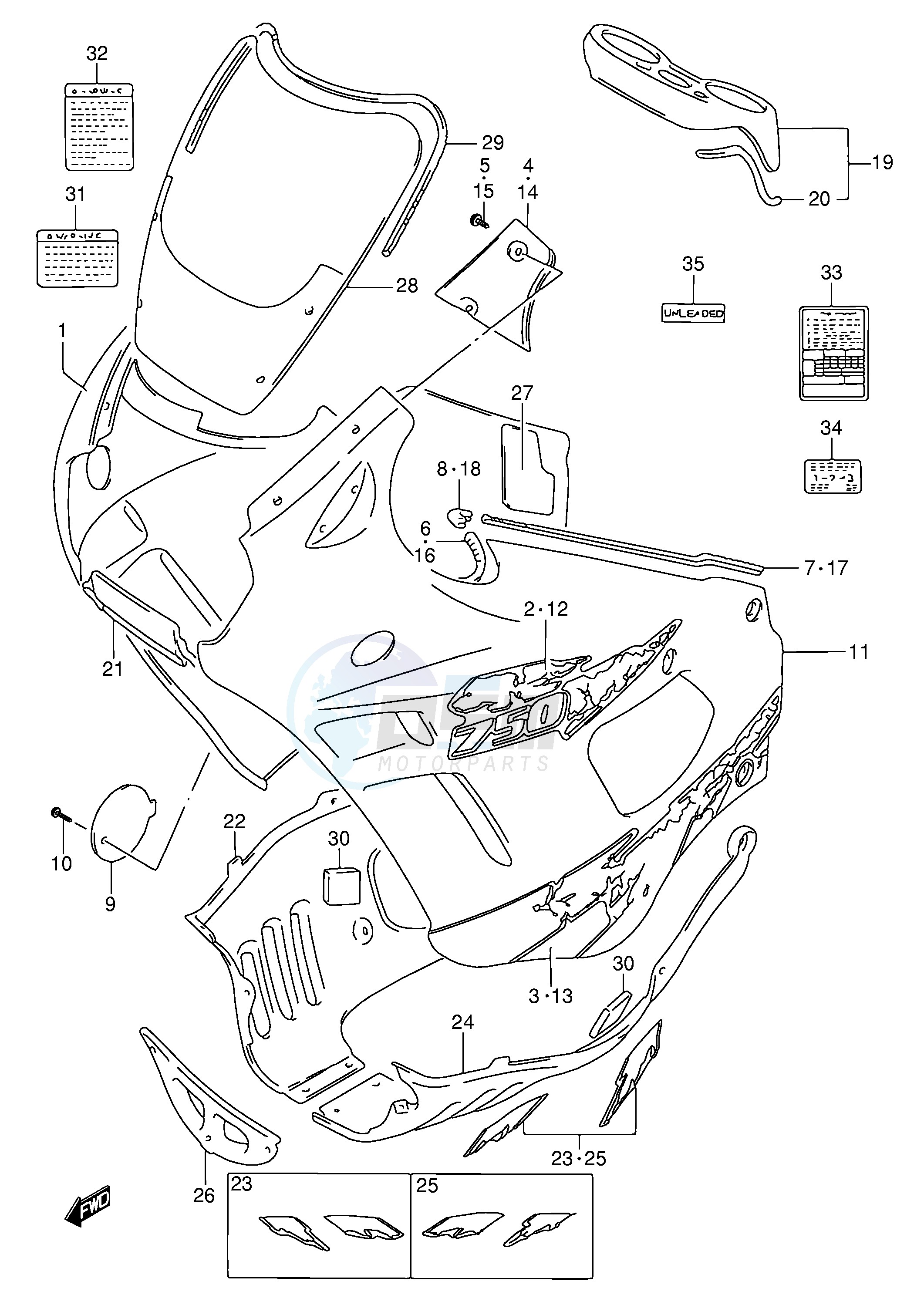 COWLING BODY (MODEL S) image