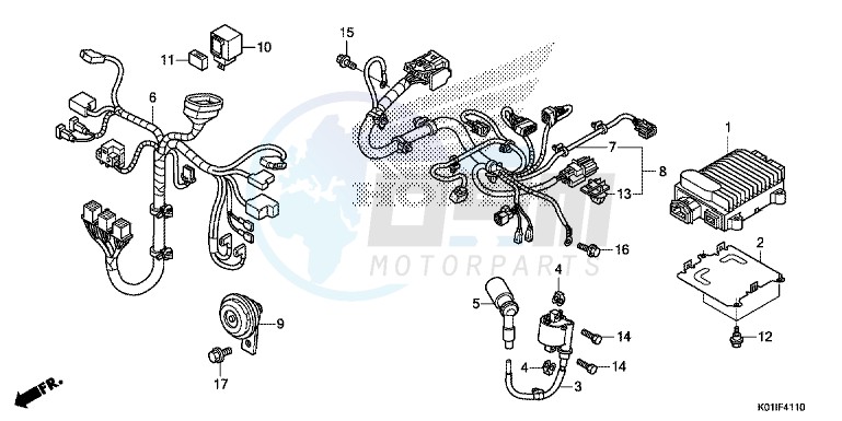 SUB HARNESS/IGNITION COIL blueprint