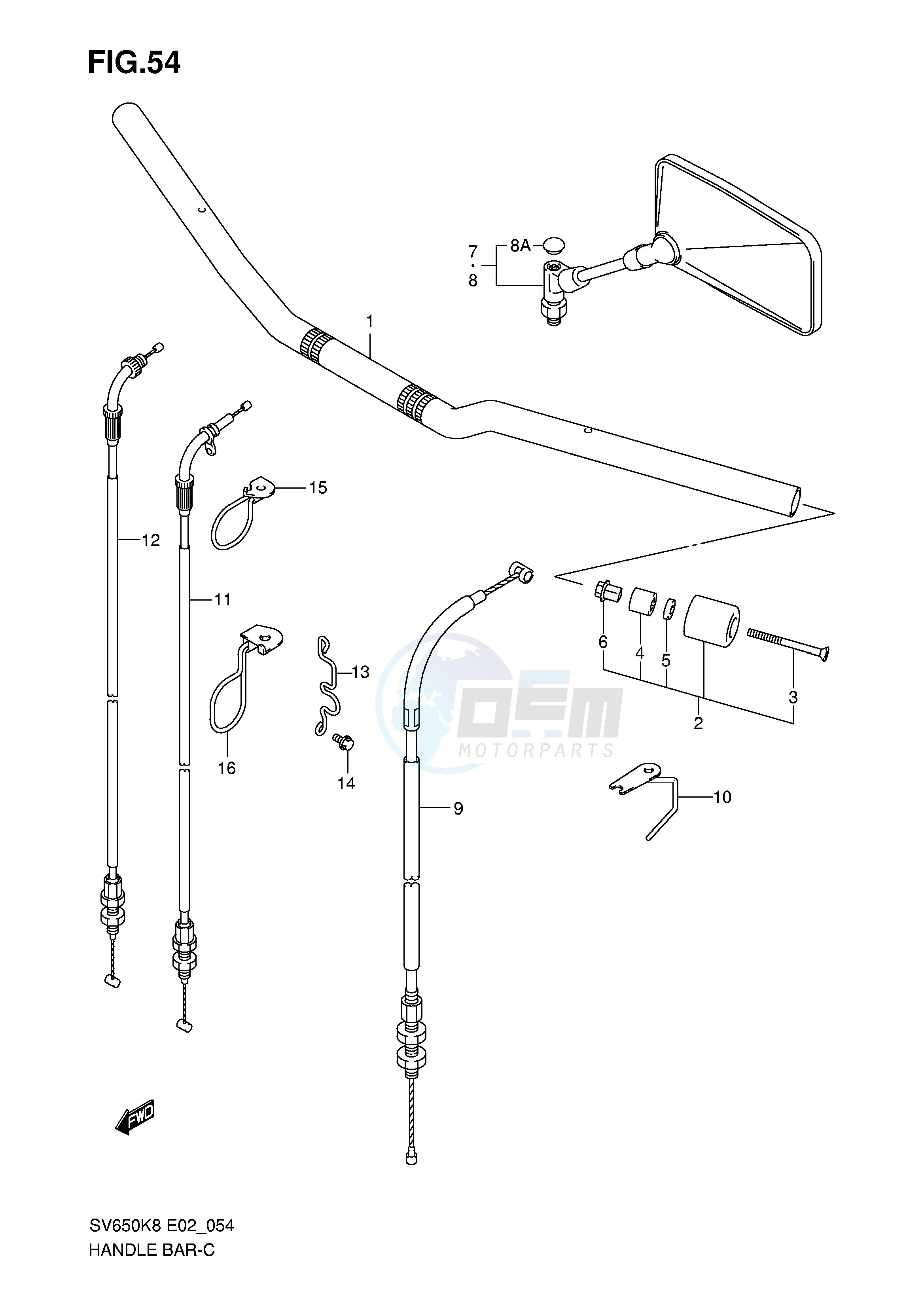 HANDLEBAR (WITHOUT COWLING) image