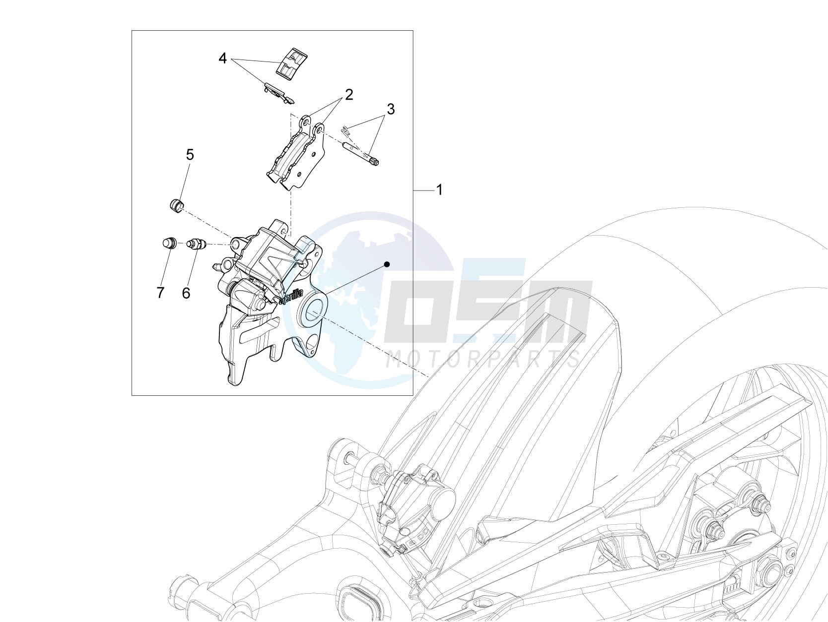 Rear master brake cylinder image