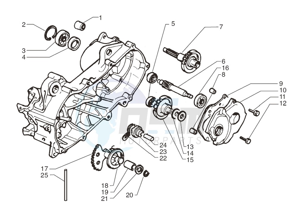 Rear wheel axle image