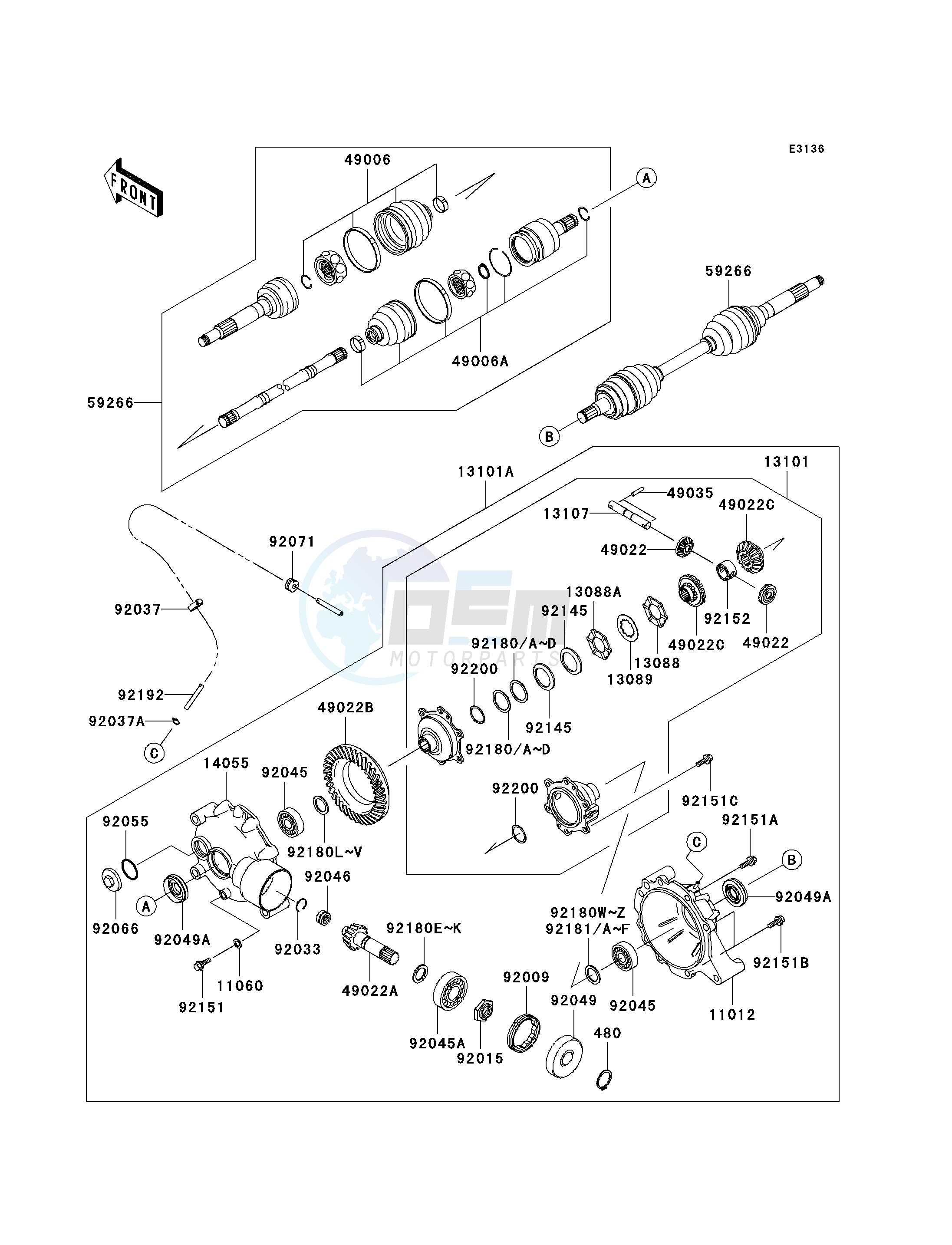 DRIVE SHAFT-FRONT image