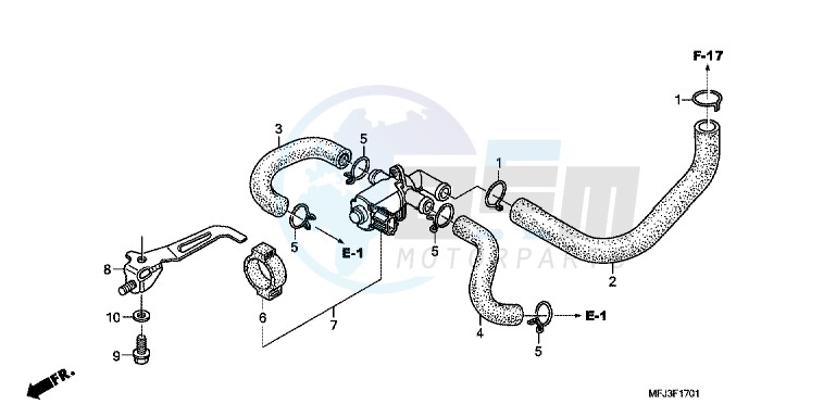 AIR INJECTION CONTROL VALVE blueprint