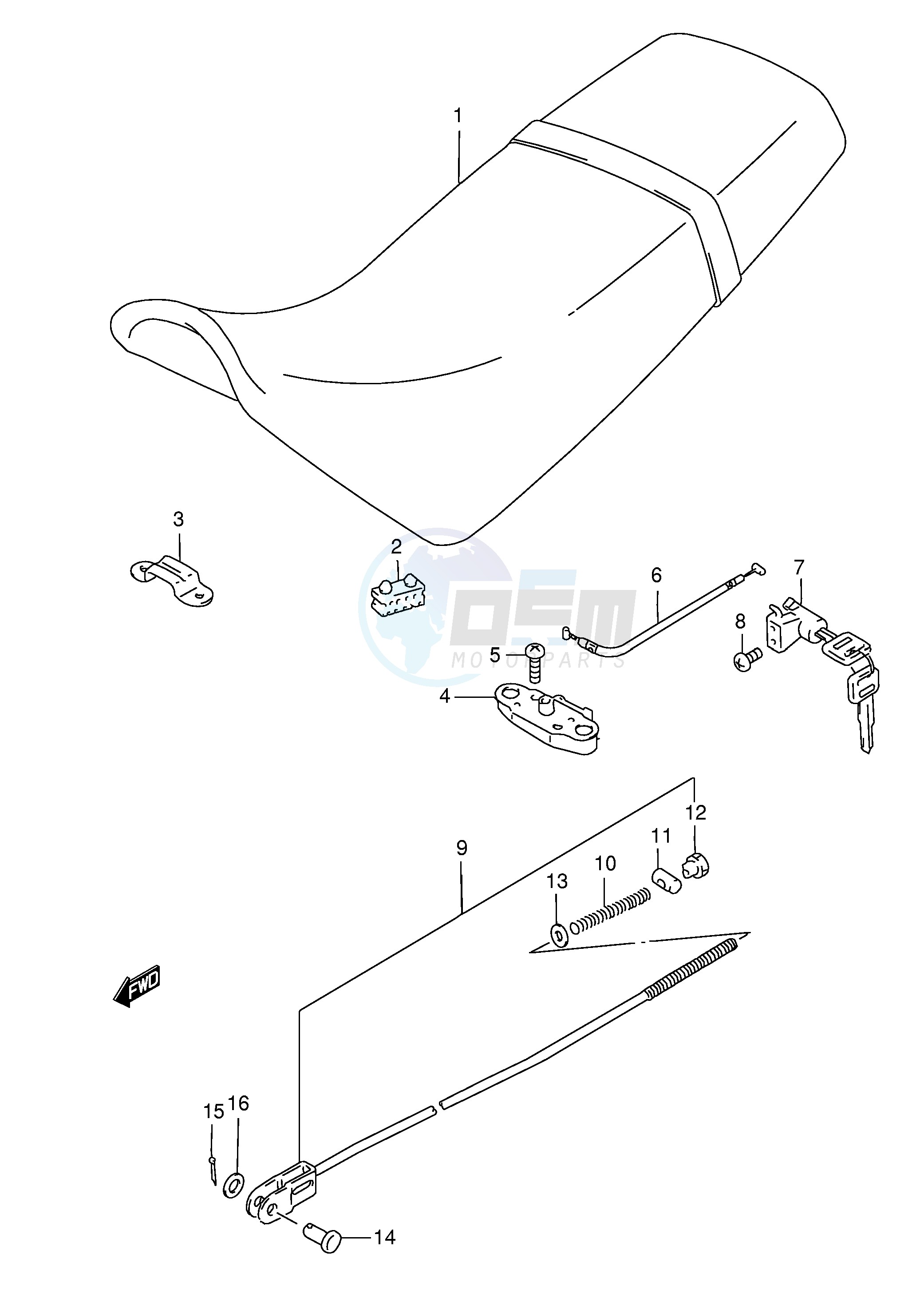 SEAT (MODEL V P9) blueprint