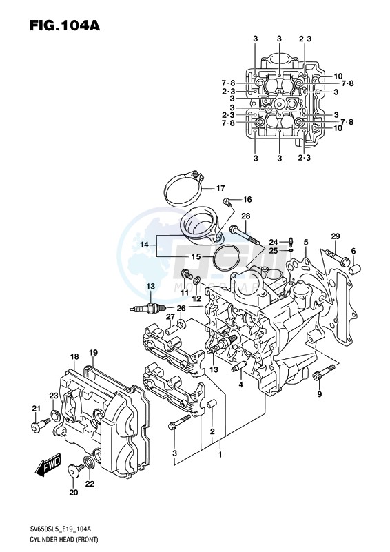 CYLINDER HEAD (FRONT) image