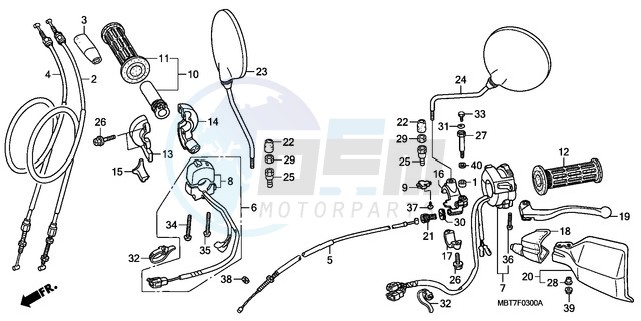 HANDLE LEVER/SWITCH/CABLE blueprint