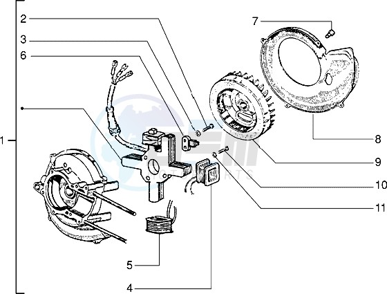 Flywheel magneto blueprint