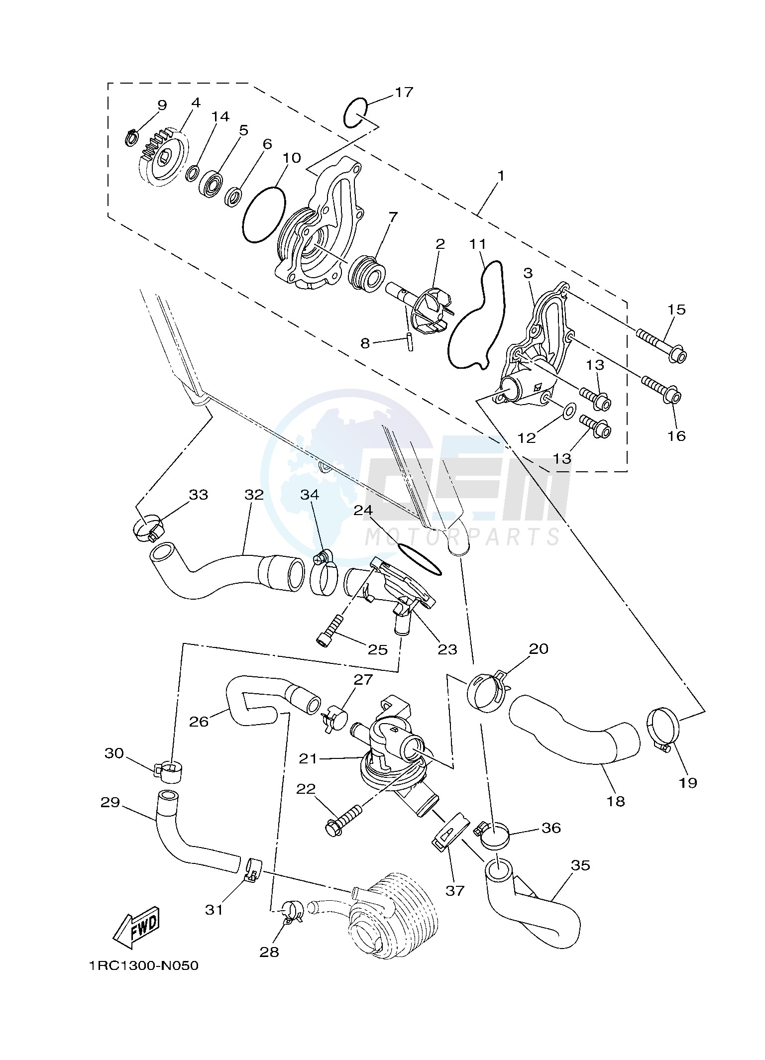 WATER PUMP blueprint