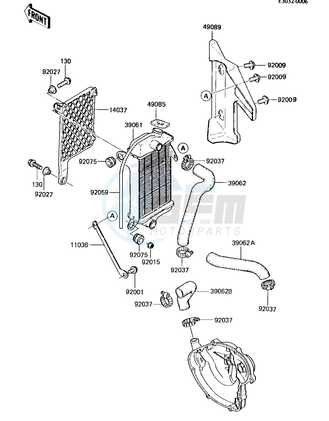 RADIATOR -- 84 KX80-E2- - image