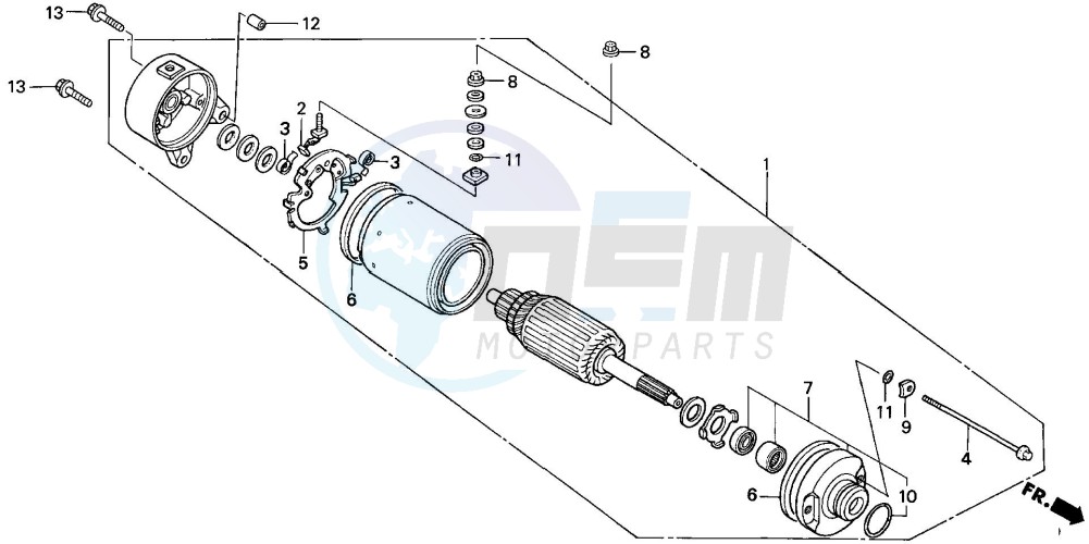 STARTING MOTOR image