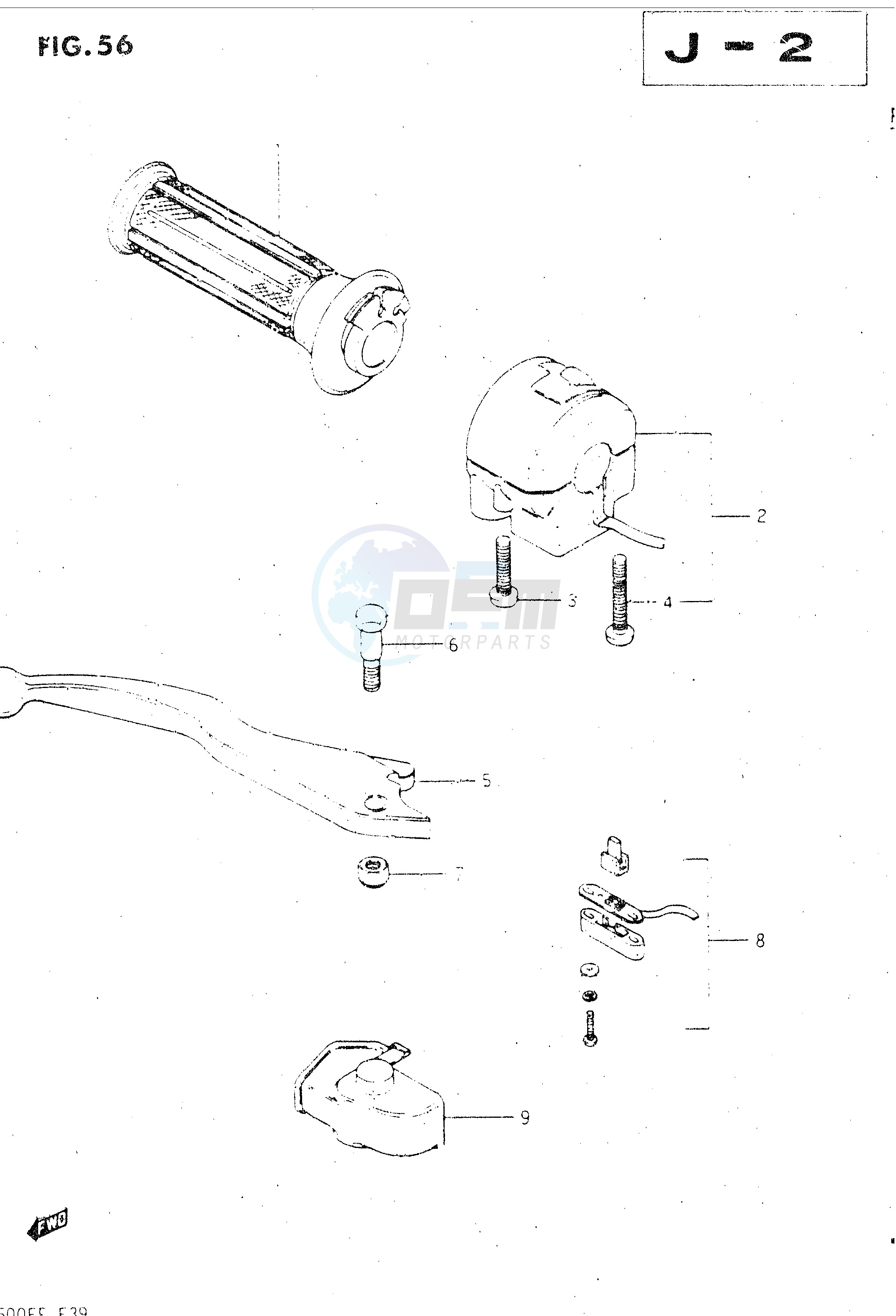 RIGHT HANDLE SWITCH (GSX500EE EF) blueprint