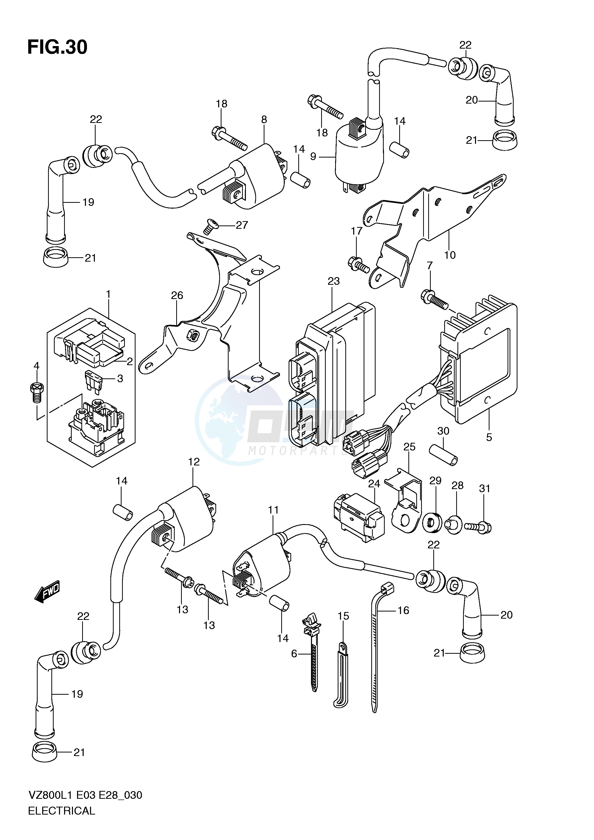 ELECTRICAL (VZ800L1 E3) blueprint