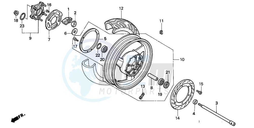 REAR WHEEL (ST1100A) image