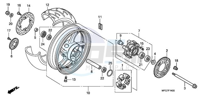 REAR WHEEL blueprint