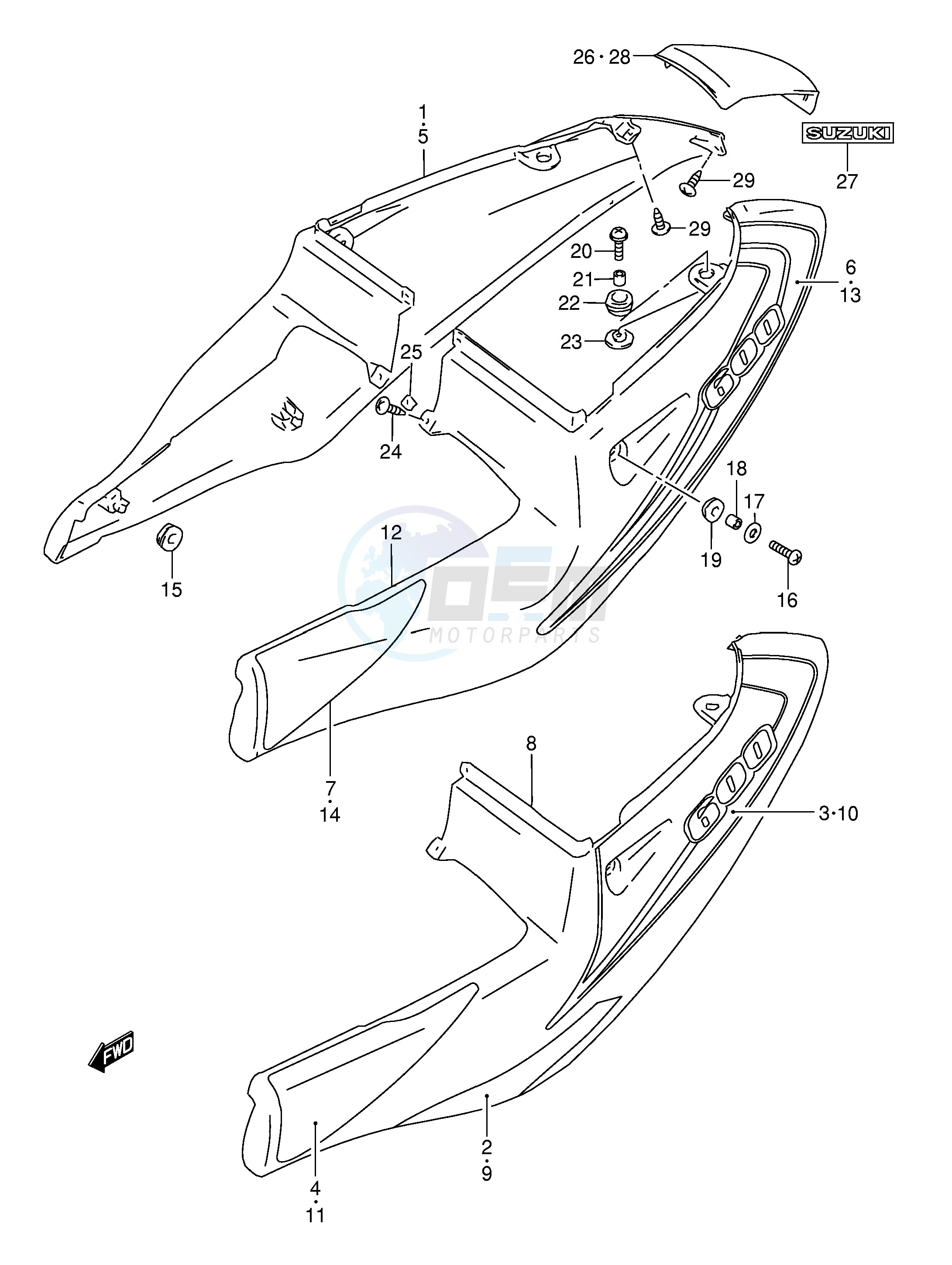 FRAME COVER (MODEL Y FOR L99,BP9,CE2) image