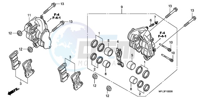 FRONT BRAKE CALIPER image