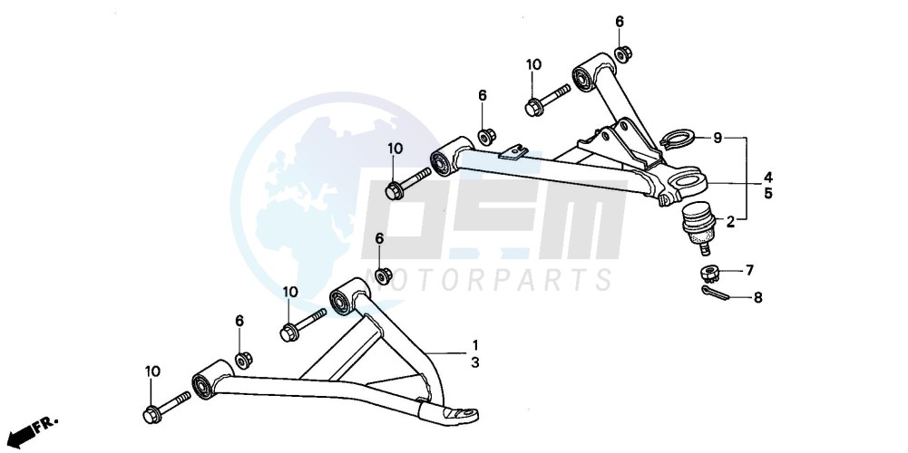 FRONT ARM (TRX300) blueprint
