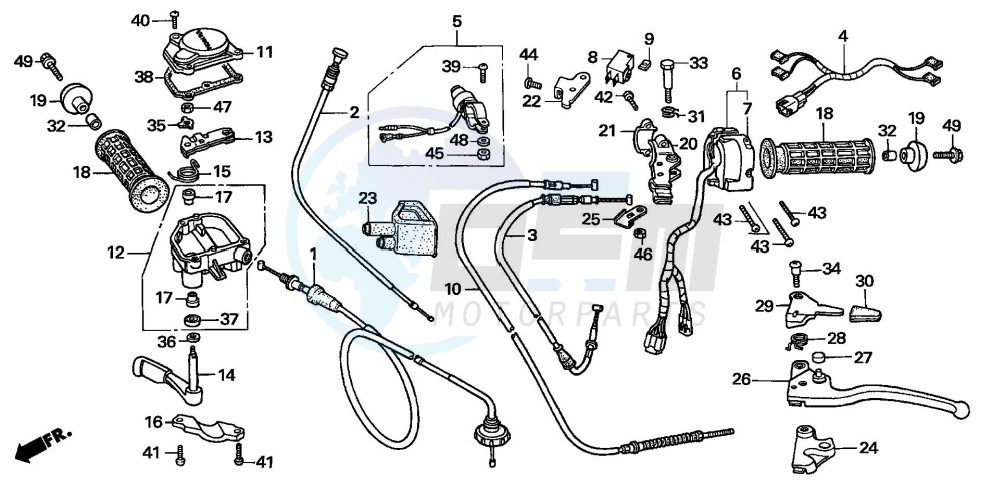 HANDLE LEVER/SWITCH/CABLE ('05) blueprint