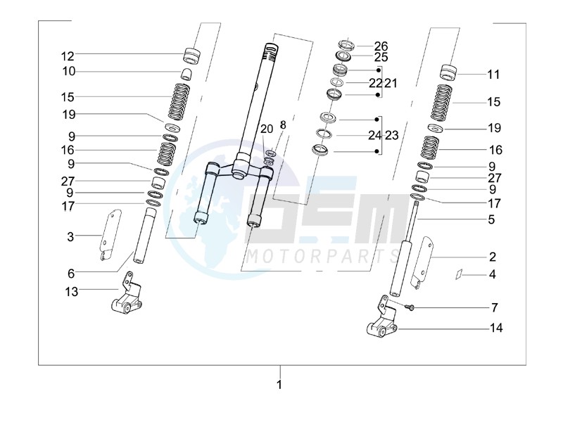 Fork steering tube - Steering bearing unit image