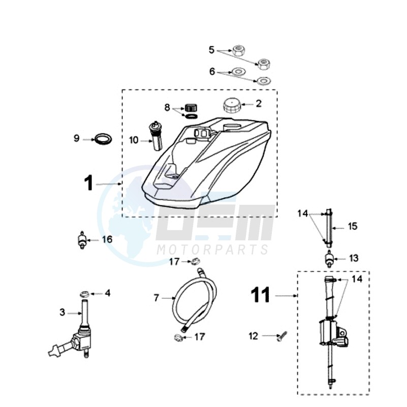 TANK AND FUEL PUMP image