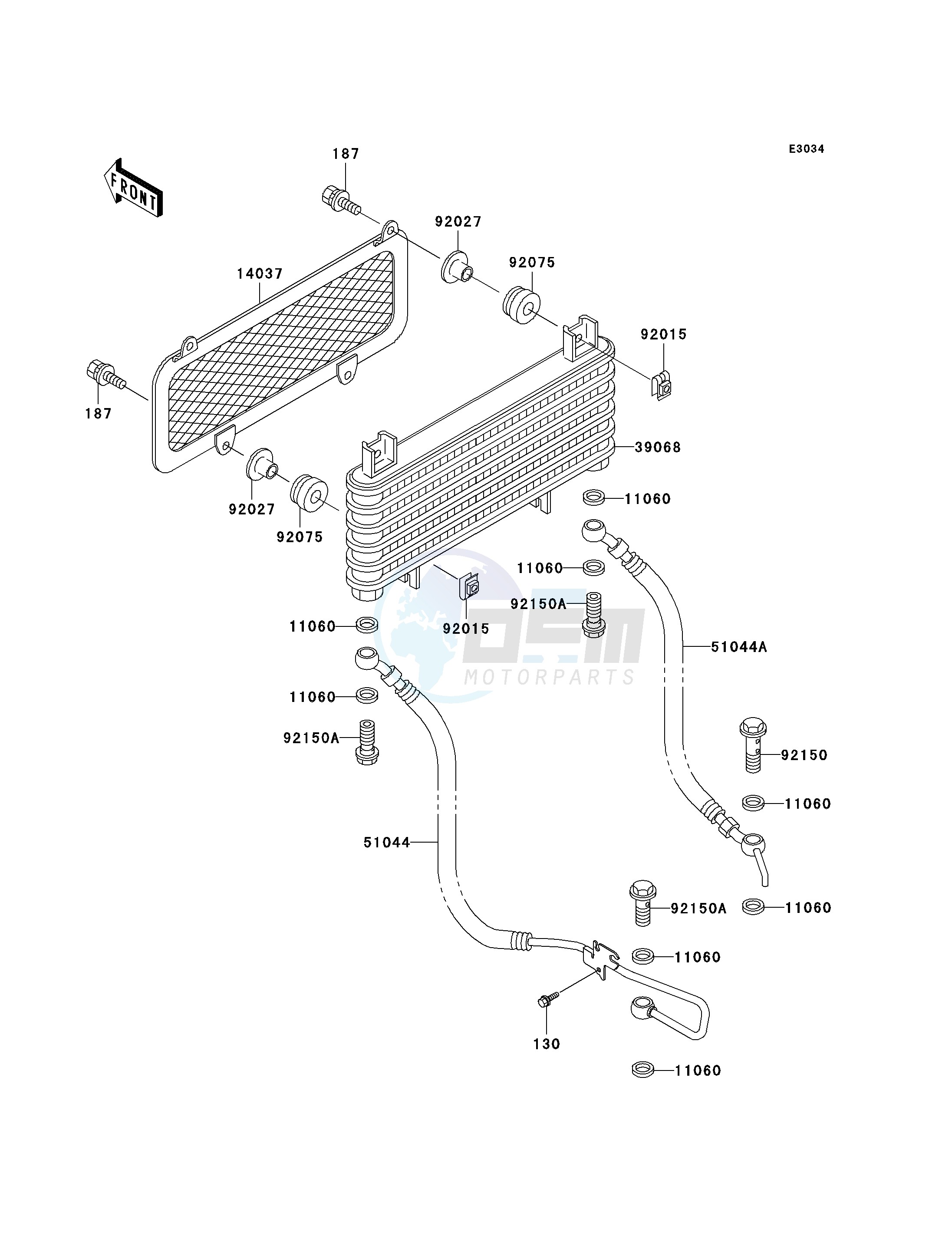 OIL COOLER blueprint