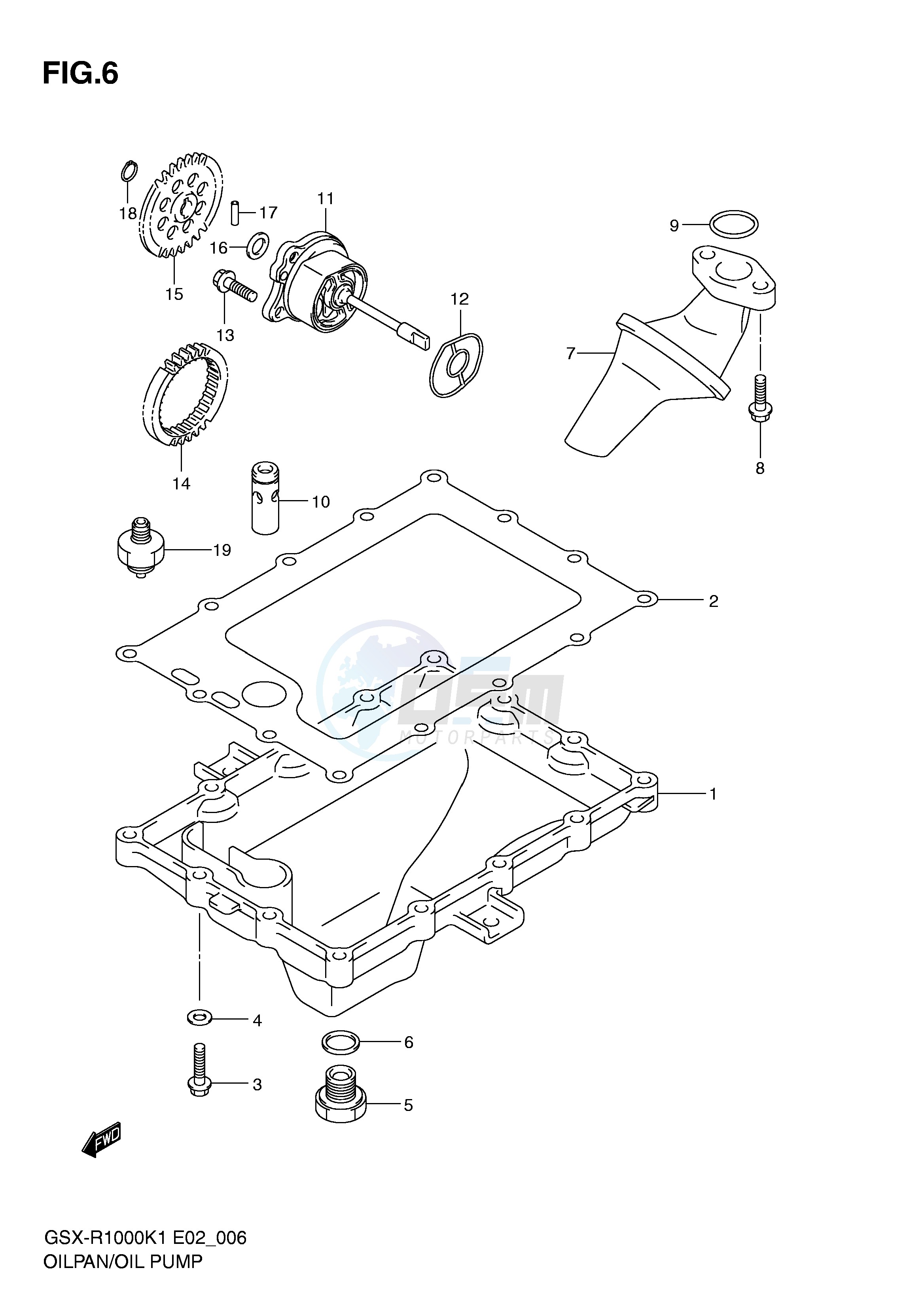 OIL PAN - OIL PUMP image