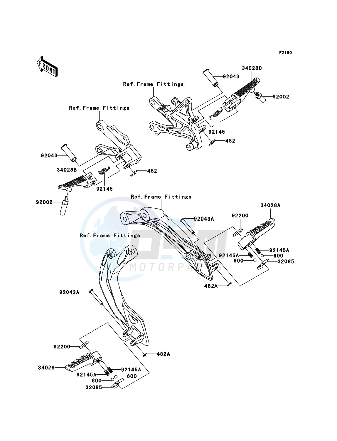 Footrests blueprint