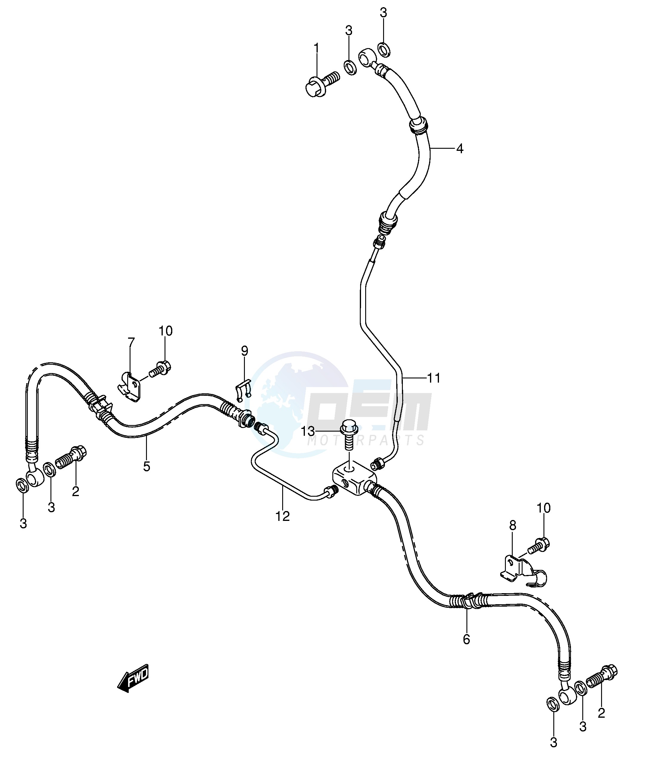 FRONT BRAKE HOSE image