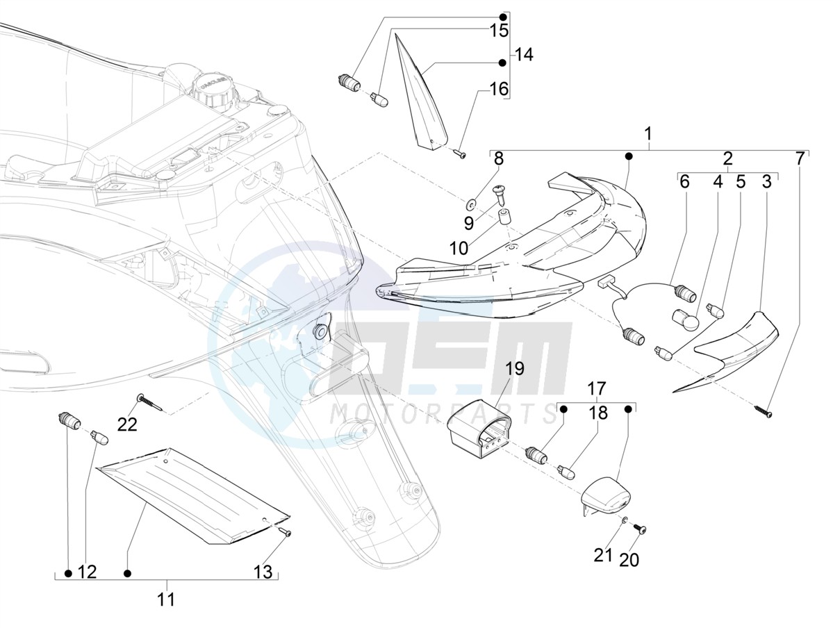 Rear headlamps - Turn signal lamps image